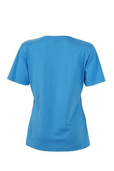 Damen Arbeits T-Shirt ~ wasserblau 4XL