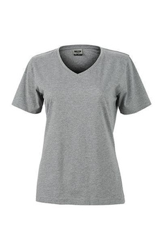 Damen Arbeits T-Shirt ~ grau-heather S