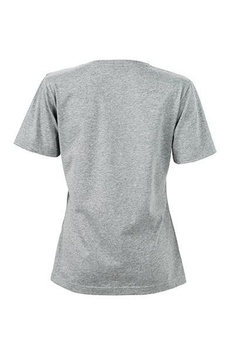 Damen Arbeits T-Shirt ~ grau-heather 4XL