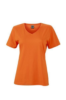 Damen Arbeits T-Shirt ~ orange S