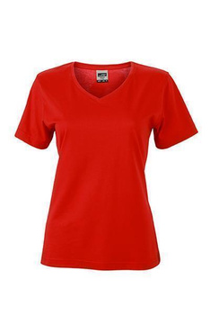 Damen Arbeits T-Shirt ~ rot 4XL
