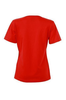 Damen Arbeits T-Shirt ~ rot 4XL