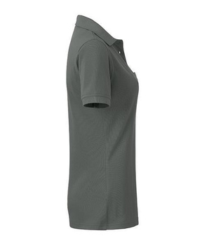Damen Arbeits-Poloshirt mit Brusttasche ~ dunkelgrau M