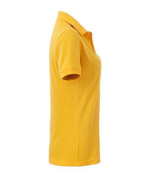Damen Arbeits-Poloshirt mit Brusttasche ~ goldgelb S