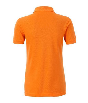 Damen Arbeits-Poloshirt mit Brusttasche ~ orange XXL