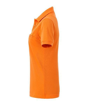 Damen Arbeits-Poloshirt mit Brusttasche ~ orange XXL