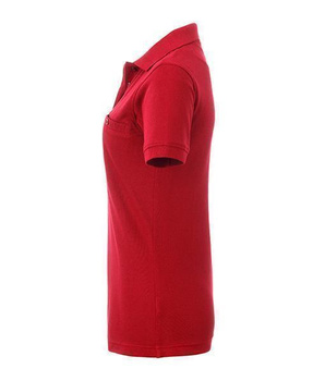 Damen Arbeits-Poloshirt mit Brusttasche ~ rot XS