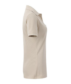 Damen Arbeits-Poloshirt mit Brusttasche ~ steingrau M