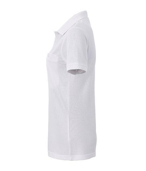 Damen Arbeits-Poloshirt mit Brusttasche ~ wei 3XL