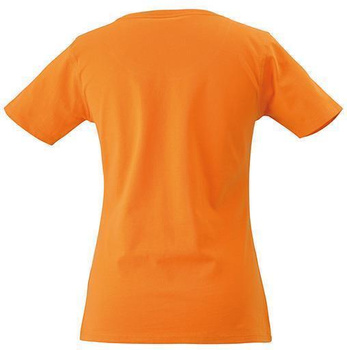 Srapazierfhiges Damen Arbeits T-Shirt ~ orange XXL