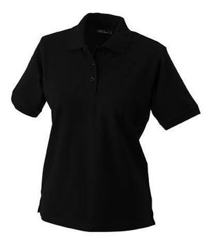 Strapazierfhiges Damen Arbeits Poloshirt ~ schwarz L