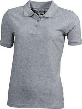 Strapazierfhiges Damen Arbeits Poloshirt ~ grau-heather XL