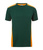Herren Arbeits T-Shirt mit Kontrast Level 2 ~ dunkelgrün/orange L