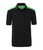 Herren Arbeits Poloshirt mit Kontrast Level 2 ~ schwarz/lime-grün 3XL