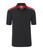 Herren Arbeits Poloshirt mit Kontrast Level 2 ~ carbon/rot 6XL