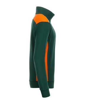 Arbeits Sweatshirt Reiverschluss Level 2 ~ dunkelgrn/orange S