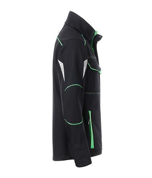 Arbeits Softshell Jacket Level 2 ~ schwarz/lime-grün XS