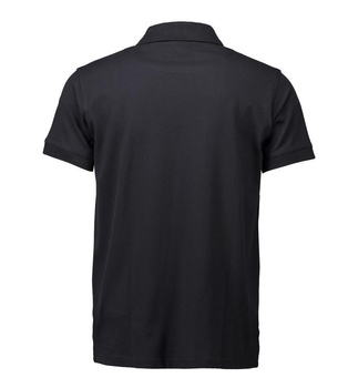 Stretch Poloshirt ~ Schwarz 4XL