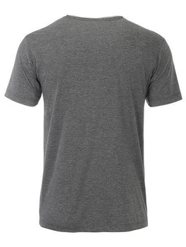 Herren T-Shirt aus Bio-Baumwolle JN8004 ~ schwarz-heather L