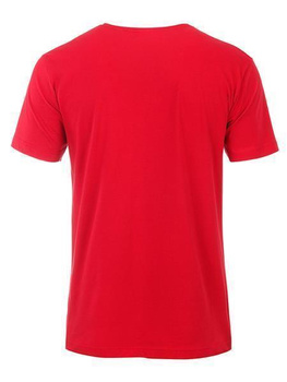 Herren T-Shirt aus Bio-Baumwolle JN8004 ~ rot XL