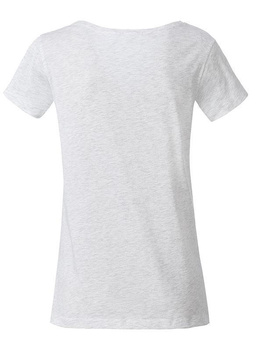 Tailliertes Damen T-Shirt aus Bio-Baumwolle ~ ashgrau L