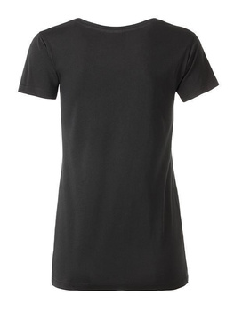 Tailliertes Damen T-Shirt aus Bio-Baumwolle ~ schwarz XS