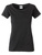 Tailliertes Damen T-Shirt aus Bio-Baumwolle ~ schwarz S