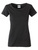 Tailliertes Damen T-Shirt aus Bio-Baumwolle ~ schwarz M
