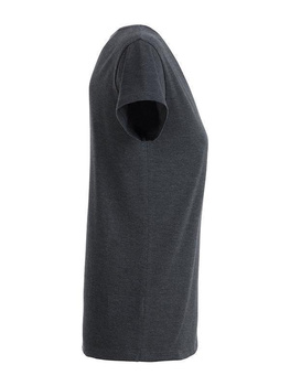 Tailliertes Damen T-Shirt aus Bio-Baumwolle ~ schwarz-heather XL