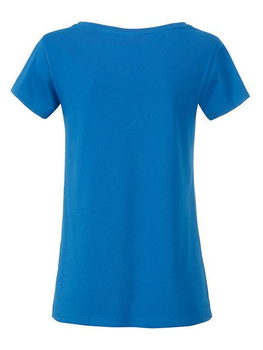 Tailliertes Damen T-Shirt aus Bio-Baumwolle ~ kobaltblau M