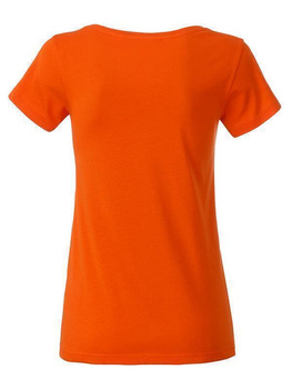 Tailliertes Damen T-Shirt aus Bio-Baumwolle ~ dunkelorange XL