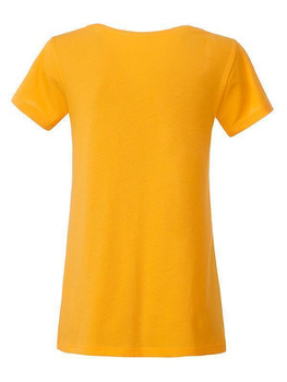 Tailliertes Damen T-Shirt aus Bio-Baumwolle ~ goldgelb XS