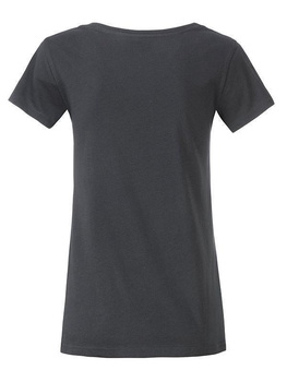 Tailliertes Damen T-Shirt aus Bio-Baumwolle ~ graphite XS