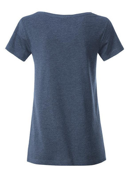 Tailliertes Damen T-Shirt aus Bio-Baumwolle ~ hell-denim-melange XL