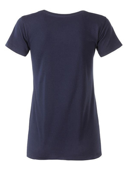 Tailliertes Damen T-Shirt aus Bio-Baumwolle ~ navy XS