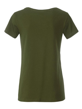 Tailliertes Damen T-Shirt aus Bio-Baumwolle ~ olive XS