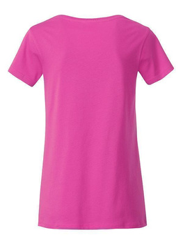 Tailliertes Damen T-Shirt aus Bio-Baumwolle ~ pink S