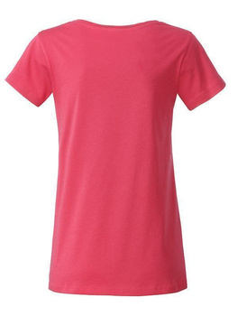 Tailliertes Damen T-Shirt aus Bio-Baumwolle ~ raspberry S