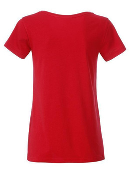 Tailliertes Damen T-Shirt aus Bio-Baumwolle ~ rot S