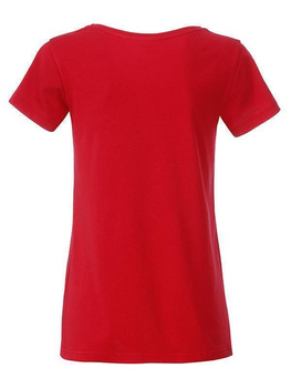 Tailliertes Damen T-Shirt aus Bio-Baumwolle ~ rot M