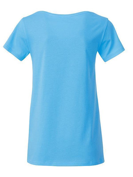Tailliertes Damen T-Shirt aus Bio-Baumwolle ~ himmelblau XS