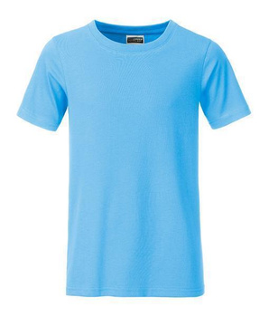Kinder T-Shirt aus Bio-Baumwolle ~ himmelblau L