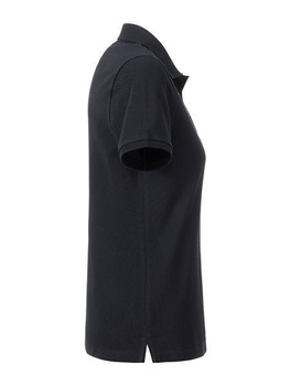 Damen Basic Poloshirt aus Bio Baumwolle ~ schwarz M