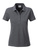 Damen Basic Poloshirt aus Bio Baumwolle ~ schwarz-heather XXL