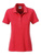 Damen Basic Poloshirt aus Bio Baumwolle ~ karmin-rot-melange S