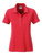 Damen Basic Poloshirt aus Bio Baumwolle ~ karmin-rot-melange M