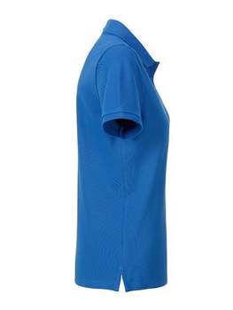 Damen Basic Poloshirt aus Bio Baumwolle ~ kobaltblau XL