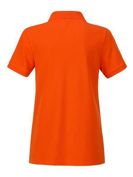 Damen Basic Poloshirt aus Bio Baumwolle ~ dunkelorange XL