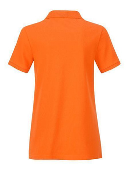Damen Basic Poloshirt aus Bio Baumwolle ~ orange XXL