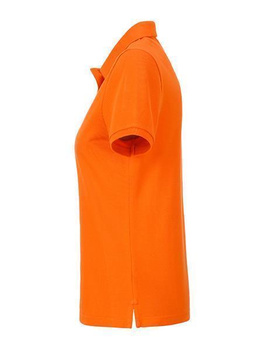 Damen Basic Poloshirt aus Bio Baumwolle ~ orange XXL